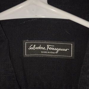 Long sleeve button up ferragamo shirt